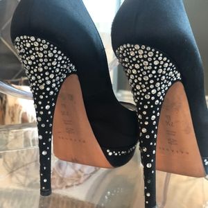 Casadei Black Jewel Pump